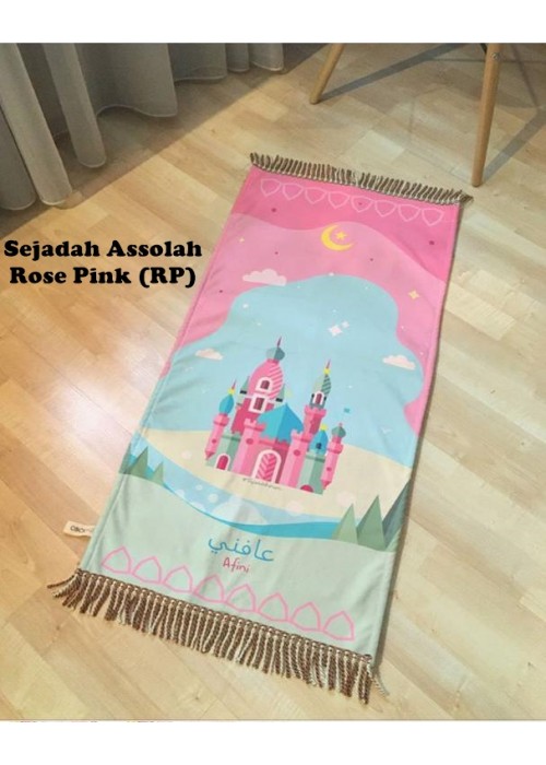 Sejadah AsSolah Rose Pink (ANTI SLIP) ASG03